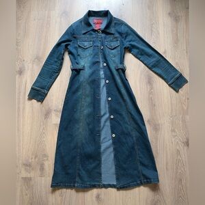 BONGO Dark Blue Jean Jacket Dress
